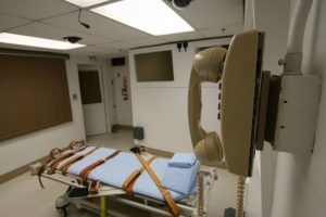 La cámara de ejecuciones donde se administra la inyección letal a reos condenados a la pena de muerte en la prisión estatal de Florida. Foto: Doug Smith | Departamento Correccional de Florida