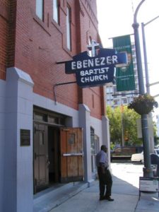 The historic Ebenezer Baptist Church in Atlanta, Georgia. Photo: Eduardo Barraza | Barriozona Magazine © 2006