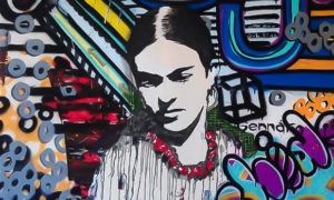 Uno de los temas recurrentes en el trabajo pictórico del artista mexicano Gennaro García es la artista e ícono mexicana Frida Kahlo.