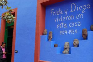 The Frida Kahlo Museum, also known as the Blue House for the structure's cobalt-blue walls, is a historic house museum and art museum dedicated to the life and work of Mexican artist Frida Kahlo. Photo: Eduardo Barraza | Barriozona Magazine © 2015