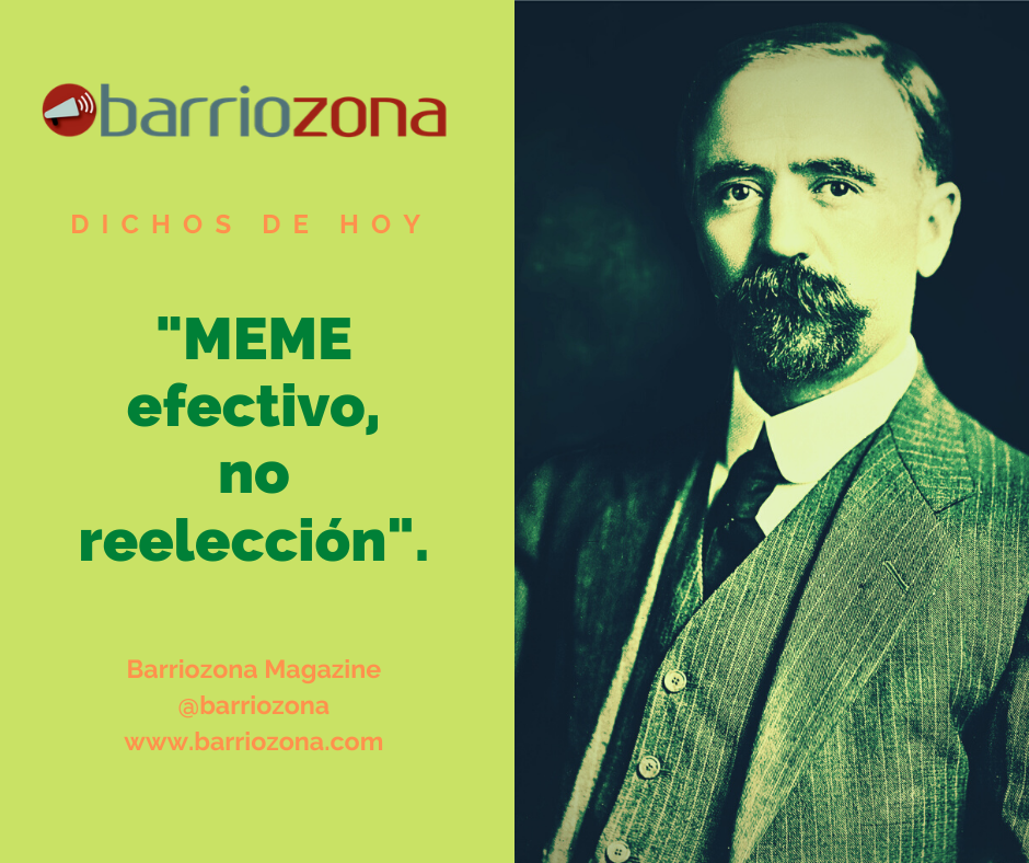 "Meme efectivo, no reelección". Ilustración: Barriozona Magazine