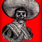 Cartel popular en apoyo del movimiento magisterial mexicano.