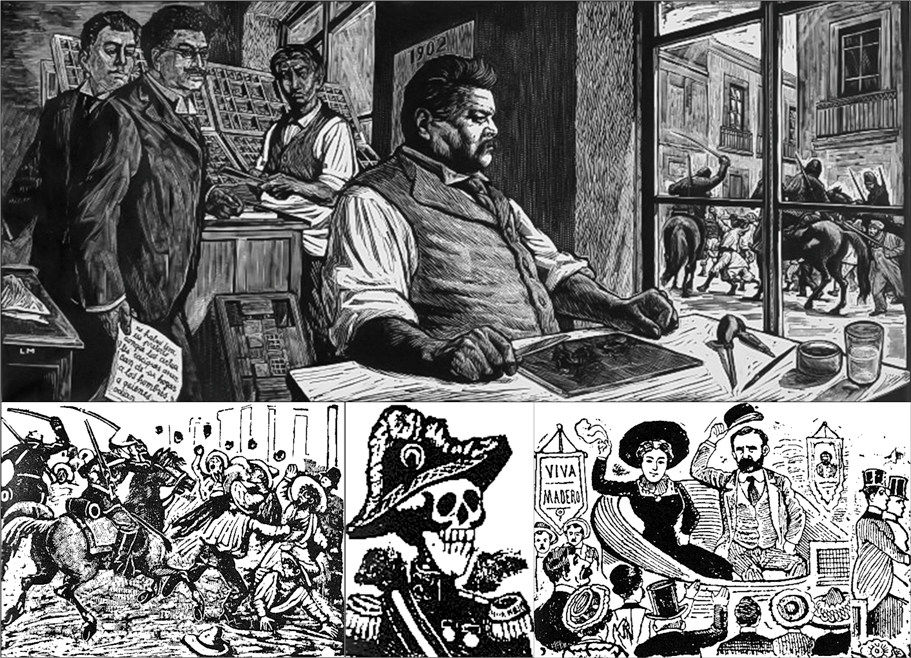 Jose Guadalupe Posada created his own tradition, beginning with the mechanics of his art. He invented a technique of drawing in acid directly on zinc plates. He drew significant and thoughtful commentary on the events of the time.