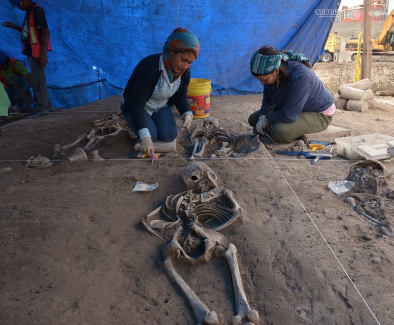 Recuperación de los restos de más de 140 antiguos pobladores de Zacatenco, al norte de la Ciudad de México. Foto: Melitón Tapia | INAH