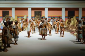 Una maqueta que retrata una escena de la vida y el comercio de los habitantes de Tenochtitlan en exhibición en el Museo Nacional de Antropología. Foto: Eduardo Barraza | Baerriozona Magazine @2016