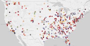 El Centro de Estudios Jurídicos sobre la Pobreza del Suroeste publica anualmente el mapa de los grupos de odio activos en Estados Unidos.