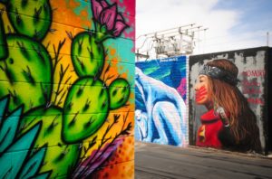 A beautification project turned a Downtown Phoenix alley into a street art gallery of impressive artwork. Photo: Eduardo Barraza | Barriozona Magazine © 2019
