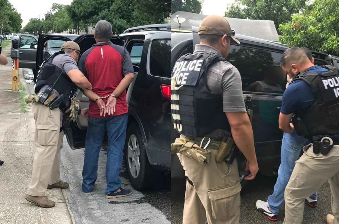 Agentes de ICE arrestaron a 52 indocumentados en Texas durante un redadas de cuatro días de duración. Foto: ICE