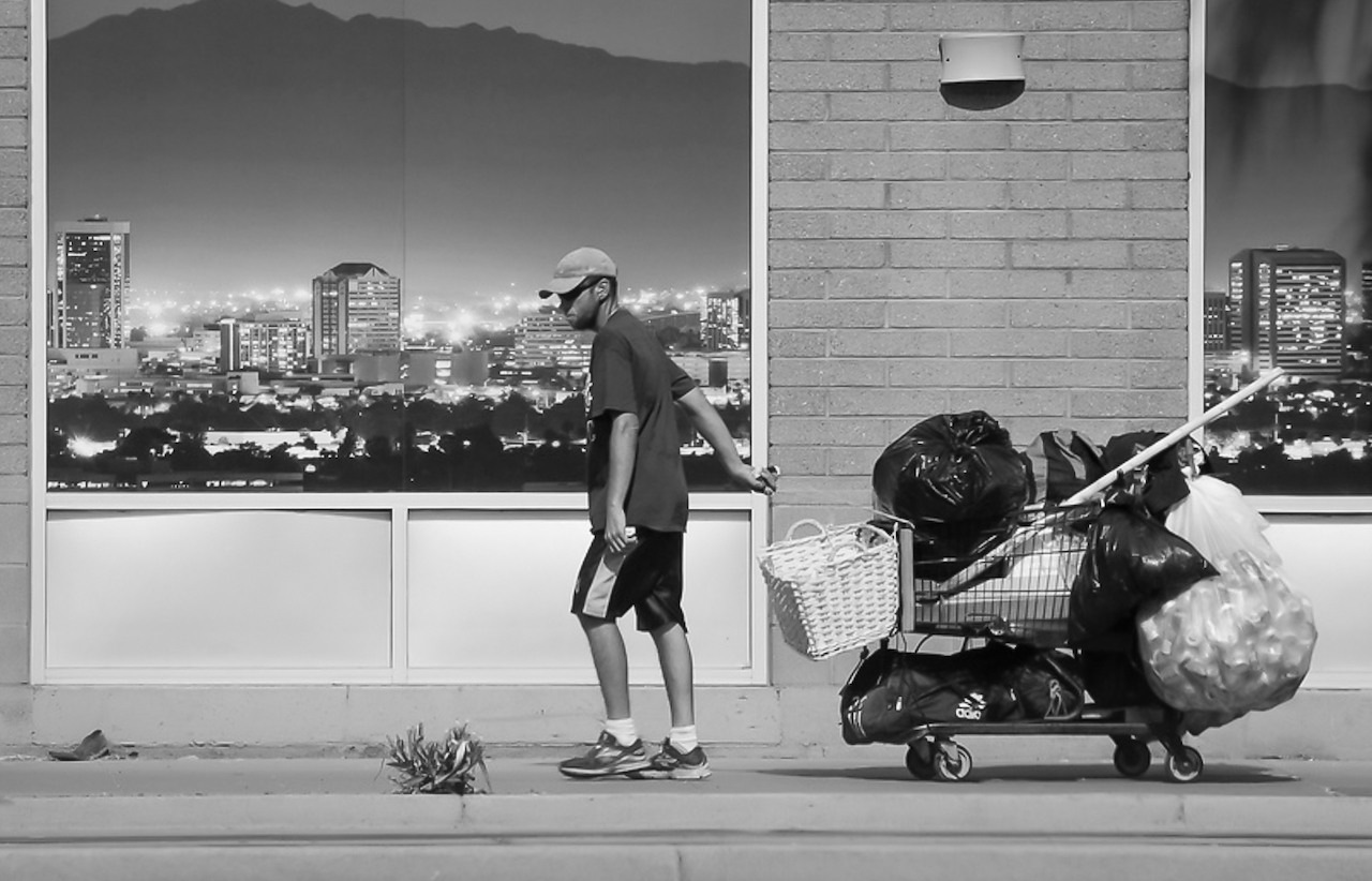 La cifra de personas sin hogar en Estados Unidos sigue aumentado, con California como el estado con más indigentes en el país. Foto: Eduardo Barraza | Barriozona Magazine © 2019