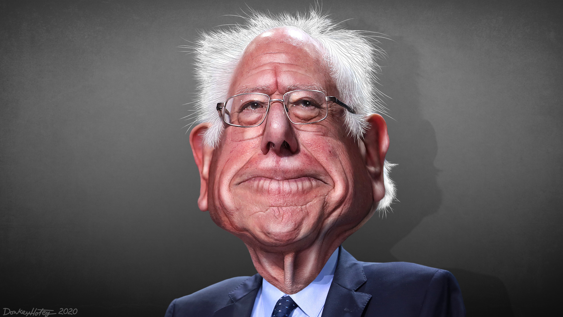 Bernie Sanders busca la nominación del Partido Demócrata para la elección presidencial 2020. El senador del estado de Vermont buscó sin éxito la nominación como candidato presidencial en 2016. Ilustración: DonkeyHotey