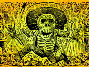 "La calavera oaxaqueña" es uno de los más emblemáticos grabados de José Guadalupe Posada. Ilustración: Barriozona Magazine