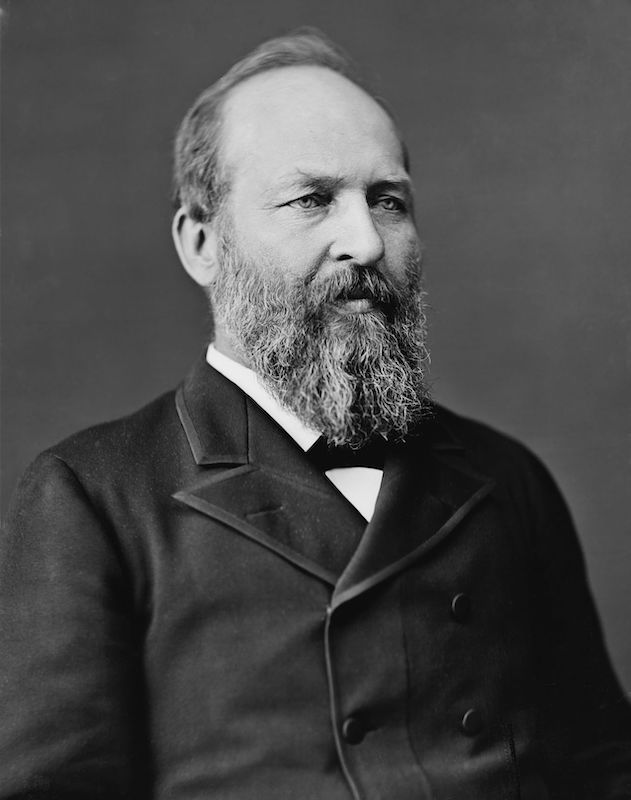 Una fotografía del presidente de Estados Unidos James Garfield. Dominio público en Estados Unidos.