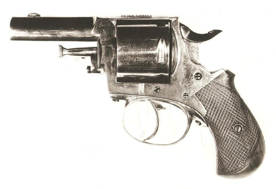 Revólver ‘Bull Dog’ de manufactura británica utilizado por Charles J. Guiteau para asesinar al presidente Garfield en 1881.