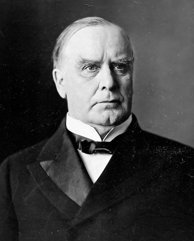 Un retrato del presidente de Estados Unidos William McKinley. Dominio público.
