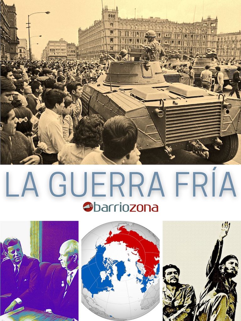 La Guerra Fría fue un período de tensión ideológica y geopolítica entre Estados Unidos y la Unión Soviética, y sus respectivos aliados, después de la Segunda Guerra Mundial. En junio de 1961 Los líderes de las dos superpotencias, el presidente de Estados Unidos, John F. Kennedy, y el primer ministro de la Unión Soviética, Nikita Khrushchev, discutieron temas en la relación entre sus países, mientras que en Cuba, Fidel Castro y Ernesto “Che” Guevara consolidaban la Revolución cubana. Ilustración: Barriozona Magazine © 2021