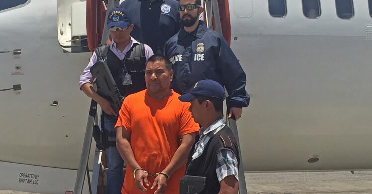 Santos López Alonzo fue deportado de Estados Unidos a Guatemala en 2016, y condenado por un tribunal en 2018 por su participación en la masacre de Dos Erres. Foto: ICE