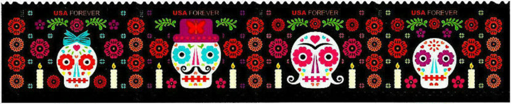 Day of the Dead stamp created by United States Postal Office