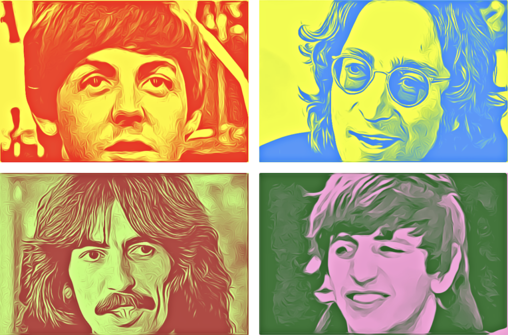 La duradera popularidad de Los Beatles refleja una verdad sociológica sobre el poder de la música. Va más allá del tiempo y del lugar, proporcionando un sentido de comunidad y experiencia compartida. Collage: Barriozona Magazine, 2024